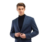 Textured Slim Fit Blazer for Men