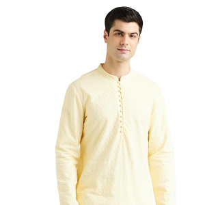 Symbol Premium Men Cotton Embroidered Long Kurta