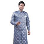 Silver Shade Kurta Pajama Sherwani Set