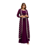 Georgette Embroidery Crop Top Lehenga