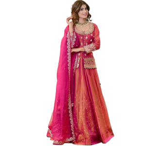 Women’s Chanderi Silk Embroidered Kurta Set