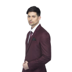 Men's Burgundy Formal Blazer