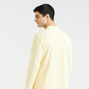 Symbol Premium Men Cotton Embroidered Long Kurta