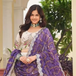 Embroidered Semi-Stitched Lehenga Choli