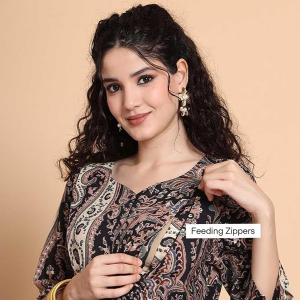 Rayon Anarkali Maternity and Nursing Kurta Set