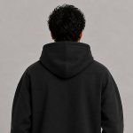 Half Zipper Solid Hoodie for Men