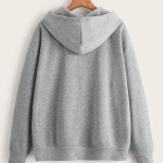 Winter Hooded Neck Fleece Zipper Hoodie
