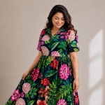 Zipless Printed Cotton Maternity Wear