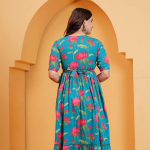 Women Pure Cotton Printed Maternity Feeding Kurta