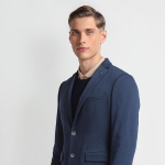 Textured Slim Fit Blazer for Men
