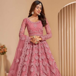 Women's Semi Stitched satin blend Lehenga Choli with Embroidered Pattern