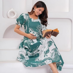 Floral Print Maternity Gown